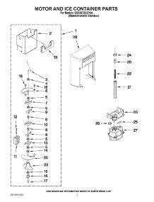 05 - Motor And Ice Container Parts parts for Whirlpool Refrigerator GSS26C5XXY04 from AppliancePartsPros.com