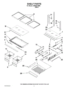 03 - Shelf Parts parts for Whirlpool Refrigerator GI0FSAXVB06 from AppliancePartsPros.com