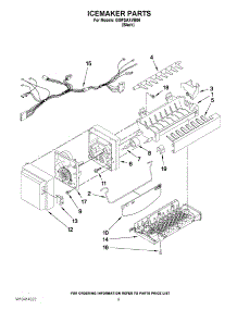 05 - Icemaker Parts parts for Whirlpool Refrigerator GI0FSAXVB06 from AppliancePartsPros.com