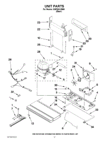 10 - Unit Parts parts for Whirlpool Refrigerator GI0FSAXVB06 from AppliancePartsPros.com