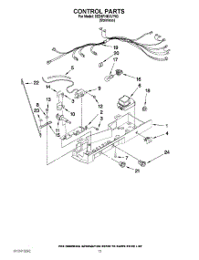 09 - Control Parts parts for Whirlpool Refrigerator 8ED5FHKXVY03 from AppliancePartsPros.com