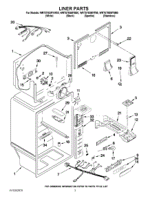 02 - Liner Parts parts for Whirlpool Refrigerator WRT579SMYB00 from AppliancePartsPros.com