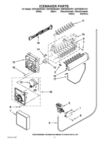 10 - Icemaker Parts parts for Whirlpool Refrigerator WSF26D2EXY01 from AppliancePartsPros.com
