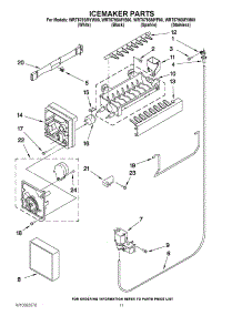 07 - Icemaker Parts parts for Whirlpool Refrigerator WRT579SMYM00 from AppliancePartsPros.com