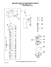 05 - Motor And Ice Container Parts parts for Whirlpool Refrigerator GSS26C4XXY04 from AppliancePartsPros.com