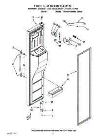 08 - Freezer Door Parts parts for Whirlpool Refrigerator GSS26C5XXA03 from AppliancePartsPros.com