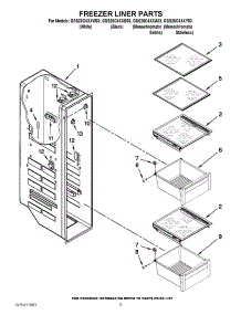 04 - Freezer Liner Parts parts for Whirlpool Refrigerator GSS26C4XXA03 from AppliancePartsPros.com