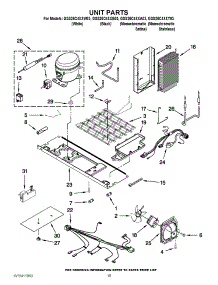 10 - Unit Parts parts for Whirlpool Refrigerator GSS26C4XXA03 from AppliancePartsPros.com