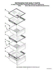 03 - Refrigerator Shelf Parts parts for Whirlpool Refrigerator GSS26C4XXW02 from AppliancePartsPros.com