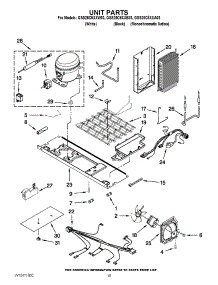 10 - Unit Parts parts for Whirlpool Refrigerator GSS26C5XXB03 from AppliancePartsPros.com