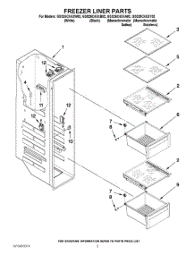 04 - Freezer Liner Parts parts for Whirlpool Refrigerator GSS26C4XXA02 from AppliancePartsPros.com