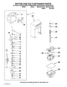 05 - Motor And Ice Container Parts parts for Whirlpool Refrigerator GSS26C4XXA02 from AppliancePartsPros.com