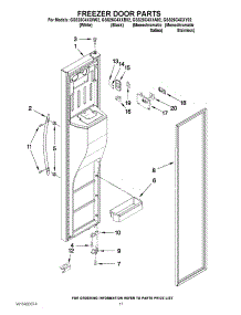 07 - Freezer Door Parts parts for Whirlpool Refrigerator GSS26C4XXA02 from AppliancePartsPros.com