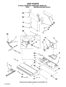 09 - Unit Parts parts for Whirlpool Refrigerator GI6FARXXY03 from AppliancePartsPros.com