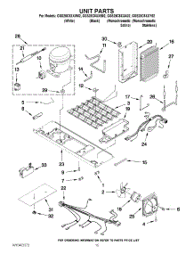 09 - Unit Parts parts for Whirlpool Refrigerator GSS26C5XXB02 from AppliancePartsPros.com