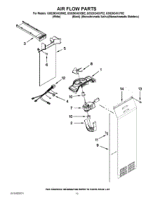 11 - Air Flow Parts parts for Whirlpool Refrigerator GSS26C4XXY02 from AppliancePartsPros.com