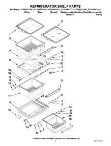 03 - Refrigerator Shelf Parts parts for Whirlpool Refrigerator GC5SHAXVT02 from AppliancePartsPros.com