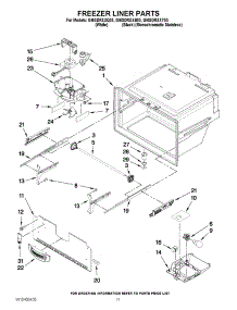 06 - Freezer Liner Parts parts for Whirlpool Refrigerator GI6SDRXXB03 from AppliancePartsPros.com