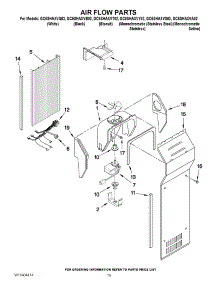 11 - Air Flow Parts parts for Whirlpool Refrigerator GC5SHAXVT02 from AppliancePartsPros.com