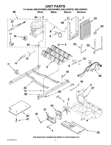 11 - Unit Parts parts for Whirlpool Refrigerator ED5LVAXWT02 from AppliancePartsPros.com