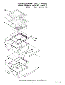03 - Refrigerator Shelf Parts parts for Whirlpool Refrigerator ED5VHEXVL03 from AppliancePartsPros.com