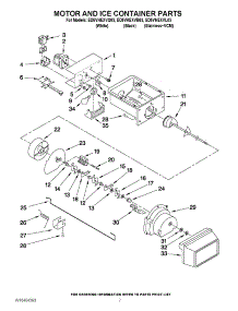 05 - Motor And Ice Container Parts parts for Whirlpool Refrigerator ED5VHEXVL03 from AppliancePartsPros.com