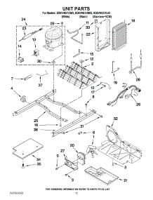 09 - Unit Parts parts for Whirlpool Refrigerator ED5VHEXVL03 from AppliancePartsPros.com