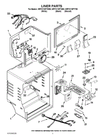 02 - Liner Parts parts for Whirlpool Refrigerator WRT311SFYW00 from AppliancePartsPros.com