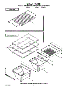 03 - Shelf Parts parts for Whirlpool Refrigerator WRT311SFYB00 from AppliancePartsPros.com