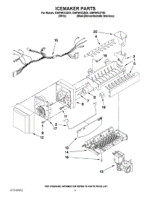 05 - Icemaker Parts parts for Whirlpool Refrigerator GI6FARXXB03 from AppliancePartsPros.com