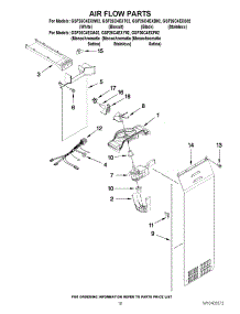 11 - Air Flow Parts parts for Whirlpool Refrigerator GSF26C4EXA02 from AppliancePartsPros.com
