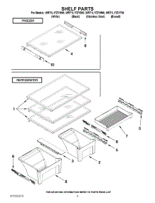 05 - Shelf Parts parts for Whirlpool Refrigerator WRT1L1TZYB00 from AppliancePartsPros.com