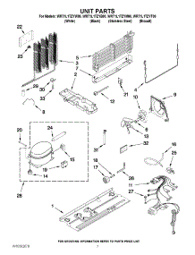 04 - Unit Parts parts for Whirlpool Refrigerator WRT1L1TZYW00 from AppliancePartsPros.com