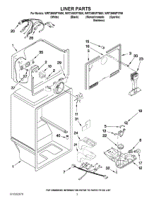 02 - Liner Parts parts for Whirlpool Refrigerator WRT359SFYW00 from AppliancePartsPros.com