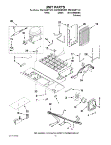 09 - Unit Parts parts for Whirlpool Refrigerator GSC25C6EYB00 from AppliancePartsPros.com
