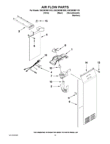 11 - Air Flow Parts parts for Whirlpool Refrigerator GSC25C6EYB00 from AppliancePartsPros.com