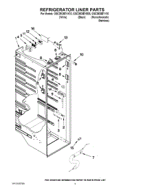 02 - Refrigerator Liner Parts parts for Whirlpool Refrigerator GSC25C6EYY00 from AppliancePartsPros.com