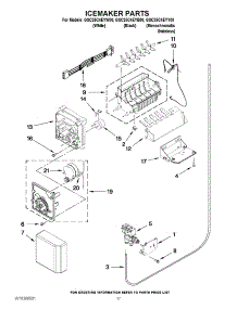 10 - Icemaker Parts parts for Whirlpool Refrigerator GSC25C4EYB00 from AppliancePartsPros.com