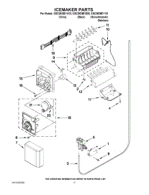 10 - Icemaker Parts parts for Whirlpool Refrigerator GSC25C6EYY00 from AppliancePartsPros.com