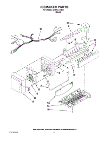 05 - Icemaker Parts parts for Whirlpool Refrigerator GI0FSAXVB05 from AppliancePartsPros.com