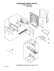 08 - Dispenser Front Parts parts for Whirlpool Refrigerator GI6FARXXF01 from AppliancePartsPros.com