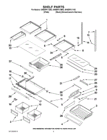03 - Shelf Parts parts for Whirlpool Refrigerator GI6SDRXXB02 from AppliancePartsPros.com