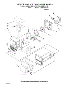 04 - Motor And Ice Container Parts parts for Whirlpool Refrigerator GI6FDRXXY02 from AppliancePartsPros.com