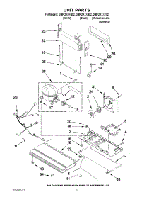 09 - Unit Parts parts for Whirlpool Refrigerator GI6FDRXXQ02 from AppliancePartsPros.com