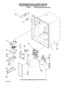 02 - Refrigerator Liner Parts parts for Whirlpool Refrigerator GI6SDRXXY02 from AppliancePartsPros.com