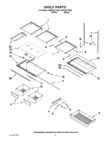 03 - Shelf Parts parts for Whirlpool Refrigerator GI6FARXXQ02 from AppliancePartsPros.com