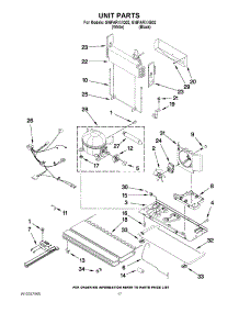 09 - Unit Parts parts for Whirlpool Refrigerator GI6FARXXQ02 from AppliancePartsPros.com