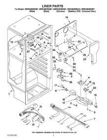 03 - Liner Parts parts for Whirlpool Refrigerator W8RXNGMWB01 from AppliancePartsPros.com