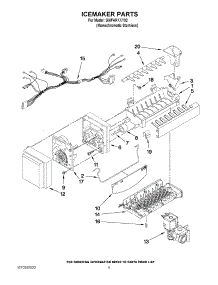 05 - Icemaker Parts parts for Whirlpool Refrigerator GI6FARXXY02 from AppliancePartsPros.com