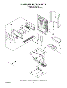 08 - Dispenser Front Parts parts for Whirlpool Refrigerator GI6FARXXY02 from AppliancePartsPros.com